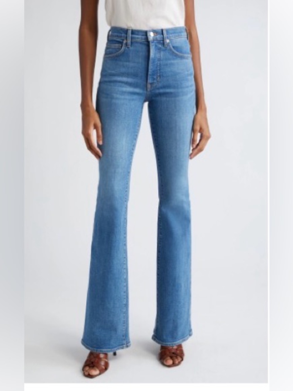 Veronica Beard Beverly Skinny-Flare Jean size 26 Sedona River - Picture 2 of 8